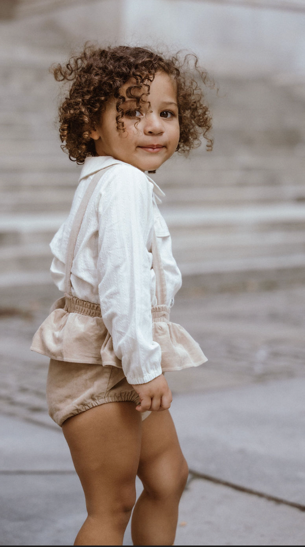 Cream Ruffle Bloomer