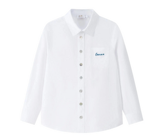 White CB Pocket Button Down Shirt