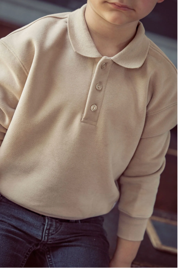 Tan Polo Sweatshirt