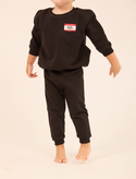 Black Hello Sweatsuit