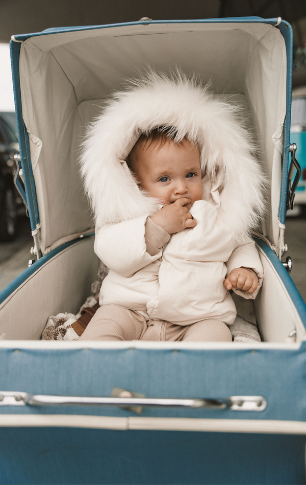 Baby Cream Wrap Coat