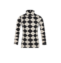 Black and White Argyle Turtleneck