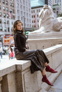 Teen Black Ribbed Turtleneck