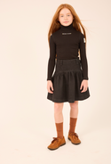Black Denim Skirt