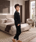 Black Velour Pajama Set