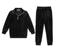 Black Velour Pajama Set
