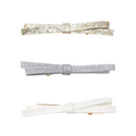 Gold and Silver Bienvenue Bow Hair Clips