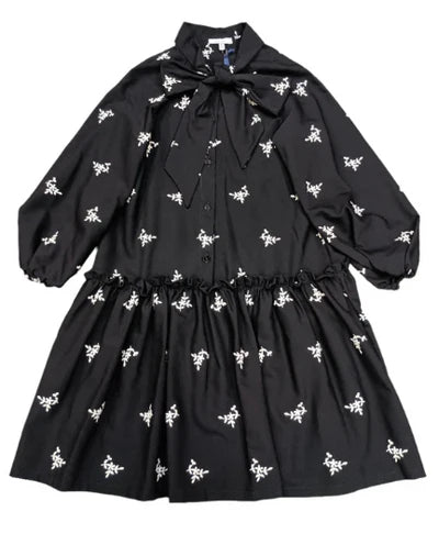 Black Pandoro Long Length Dress