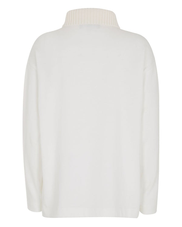 White Long Sleeves Polo Shirt