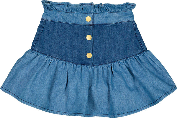 Blue Pipeau Skirt