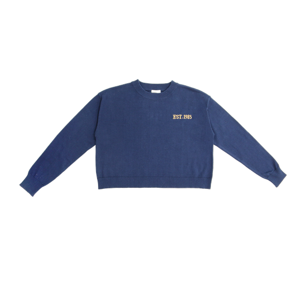 Navy Boxy Sweater