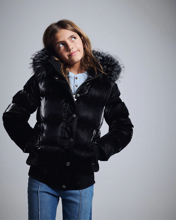 Black Kyla Puffer Coat