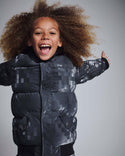 Digital Grey Puffy Coat