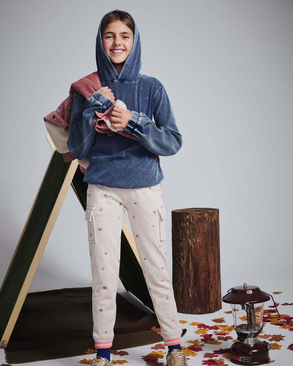 Dusk Blue Pullover Hoodie