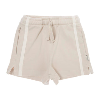 Beige Fleece Shorts