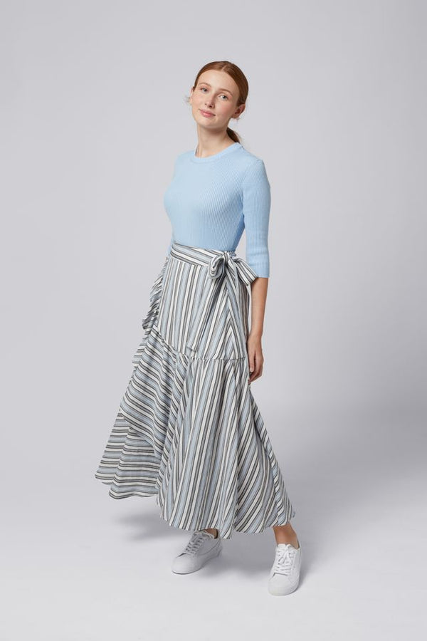 Blue Striped Lillian Skirt