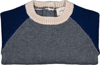 Grey and Navy Baby Rupert Sweater