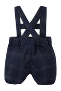 Navy Check Overalls