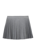 Grey Mini Pleat Back Skirt