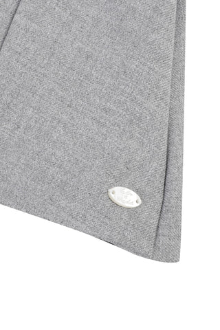 Grey Mini Pleat Back Skirt
