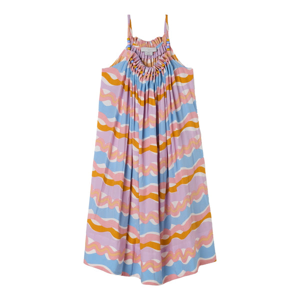 Pink Multicolor Wiggle Print Dress