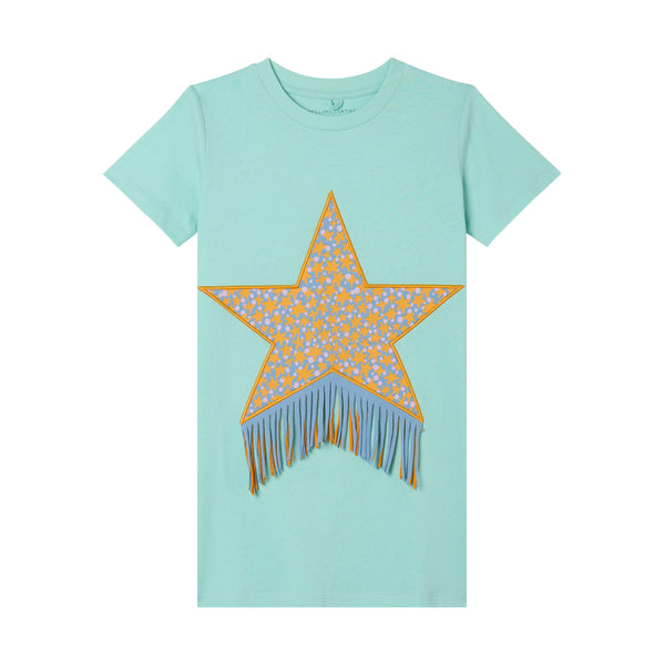 Mint Star Patch T-Shirt Dress