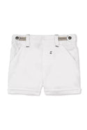 TAR White Chino Baby Shorts