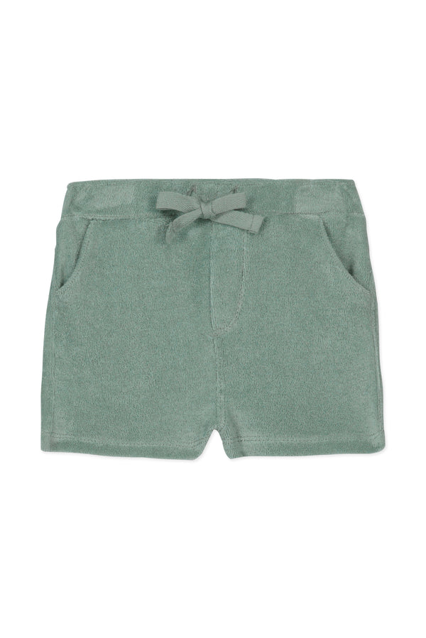 TAR Laurel Green Terry Baby Shorts