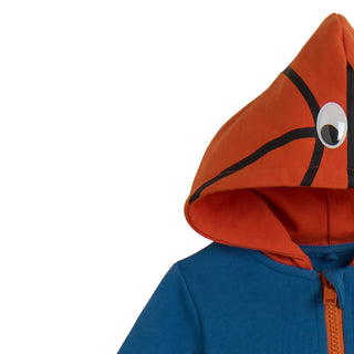 Blue Baby Basketball Zip Up Hoodie