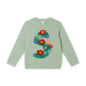 Mint Flower S Crewneck