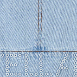 Blue Denim Logo Tank Top