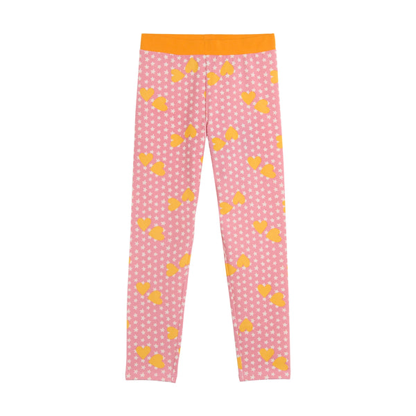 Pink and Orange Ditzy Star Legging