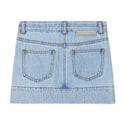 Blue Denim Logo Skirt