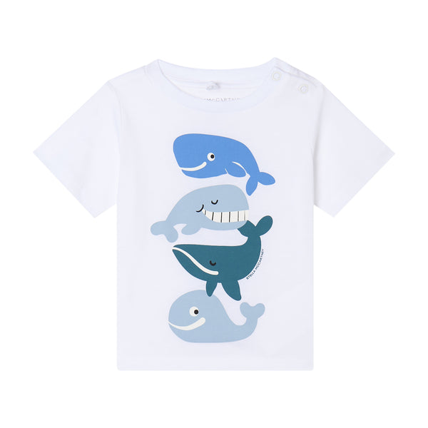 White Baby Whales Tee