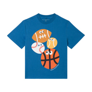 Blue Sports Ball Tee