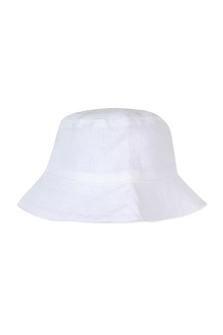 TAR White Linen Baby Hat