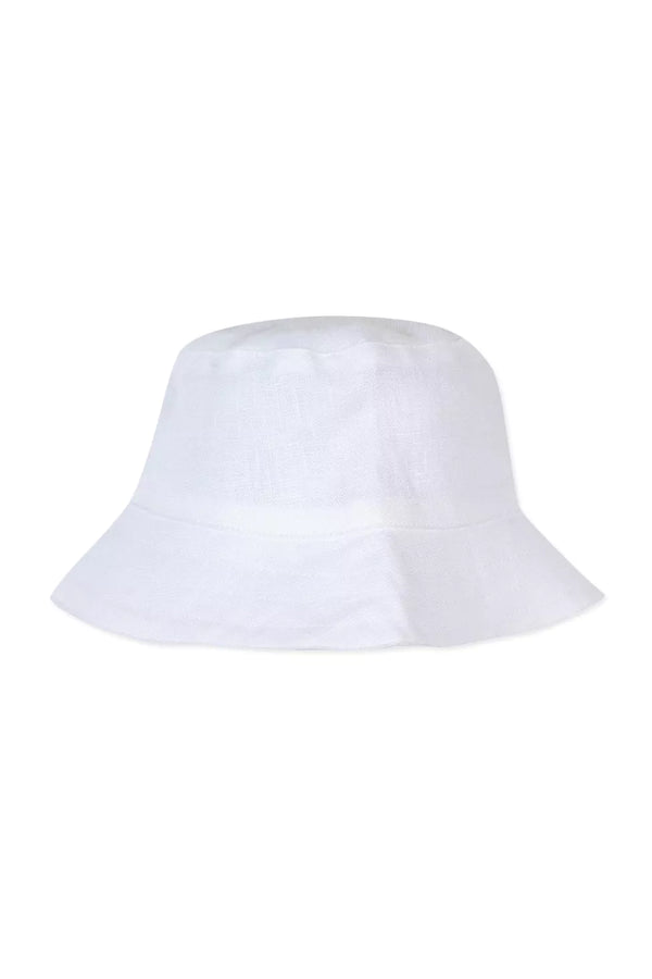 TAR White Linen Baby Hat