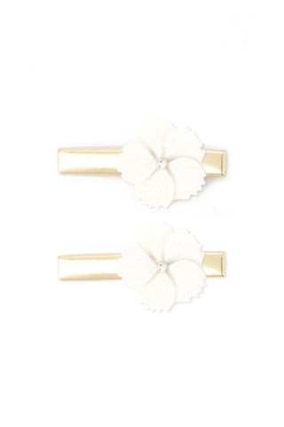 TAR White Flower Hair Clip