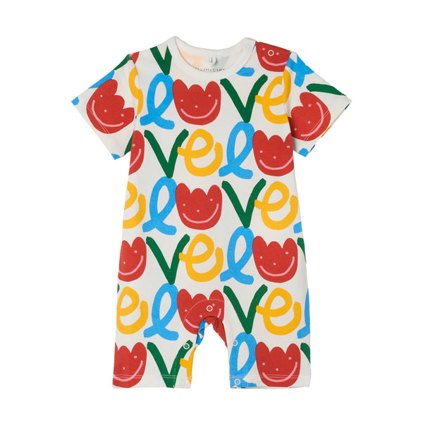 White Baby Love Romper