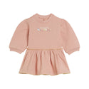 Baby Light Pink Horse Embroidered Fleece Dress