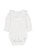 White Lace Collar Baby Bodysuit