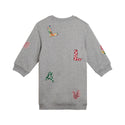 Grey Stella Patches Fleece Dress