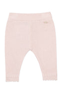 Pale Pink Scallop Cuff Baby Pants