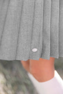 Heather Grey Pleated Dress