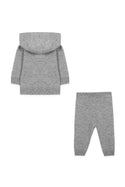 Heather Gray Knit Baby Jogging Suit