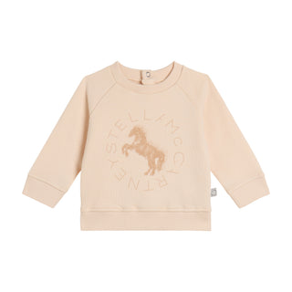 Baby Cream Horse Crewneck