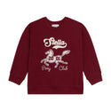 Burgundy Horse and Stella Patch Crewneck