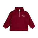 Burgundy Half Zip Stella Sweatshirt