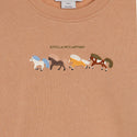 Brown Horse Embroidered Crewneck