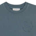 Steel Blue Layered Look Crewneck